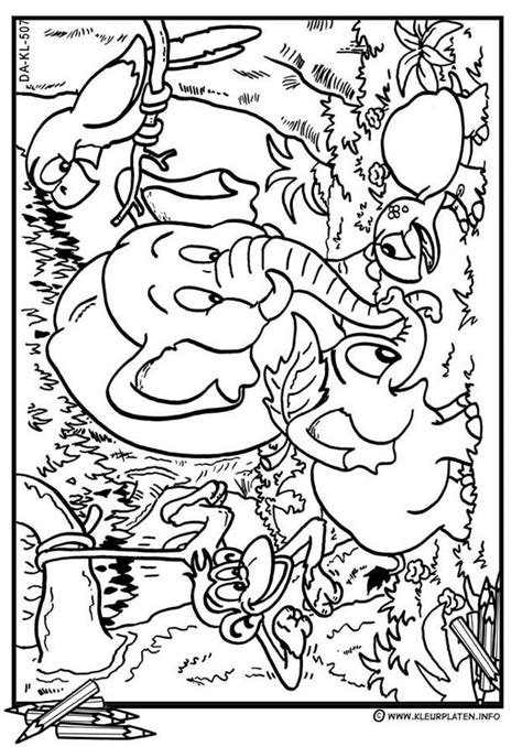Heel veel plezier met kleuren! kleurplaat | Kleurplaten, Olifant tekening, Dieren