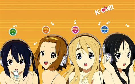 K On Anime Music Band Headphones Girls Hd Wallpaper Peakpx