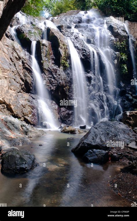 The Argyle Waterfalls Are Tobagos Highest Waterfalls Stock Photo Alamy