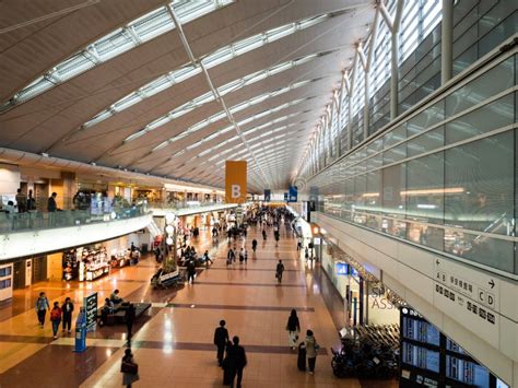 Domestic Terminal Of Haneda Airport Departure Lobby Editorial