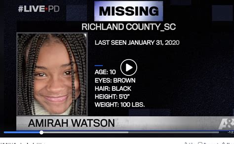 Where Is Amirah Watson Missing Sc Girls Case On Livepd