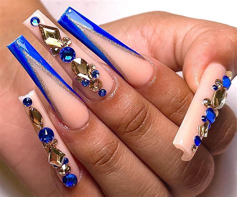 Captivating Royal Blue Nails To Try This Year October Daily