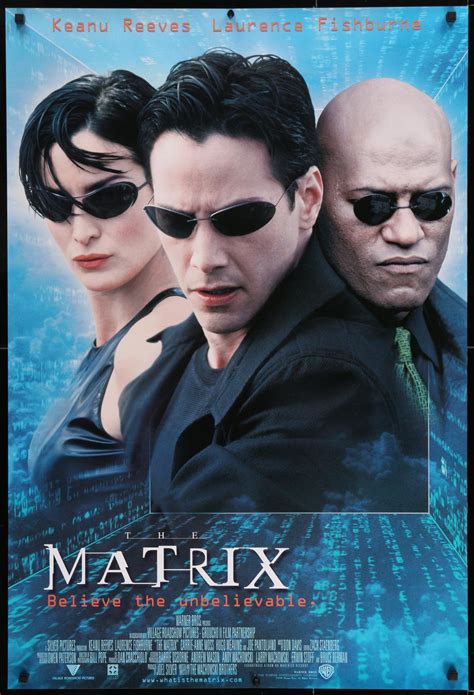 The Matrix Movie Poster 1 Sheet 27x41 Original Vintage Movie Poster