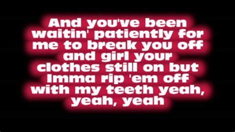 Chris Brown Sex Lyrics On Screen Youtube