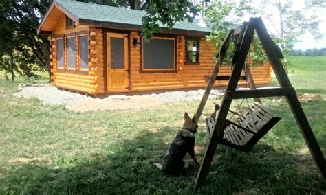 Trophy Amish Cabins Llc 12 X 32 Escapeescape Style Cabin Is