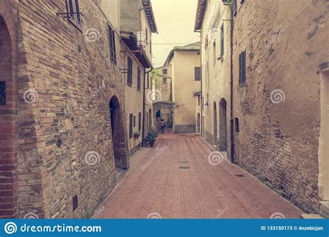 Cobble Streets Running Through A Medieval Town Stock Image Image Of