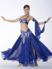 Belly Dance Costume Chiffon Ocean Blue Belly Dancing Long Skirts And Tops Milanoo Com