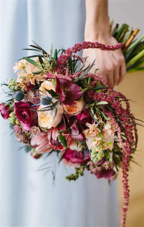 There are 244 wine colored bouquet for sale on etsy, and they cost $60.63 on average. A Stunning Styled Bridal Session in Marsala {Pantone Color ...