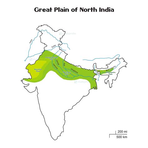Indian Physiography Northern Plains Of India Indo Gangetic Plain
