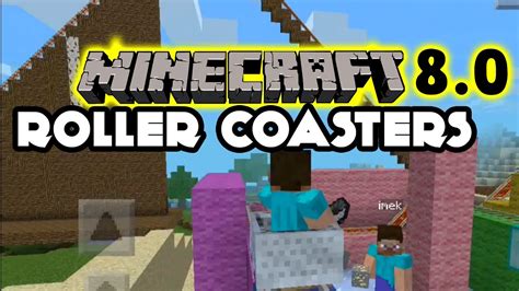 Exrollercoaster mod 1.7.10 adds rollercoaster in minecraft that are actually useable. Minecraft Pocket Edition 8.0 Roller Coaster + Glitch ...