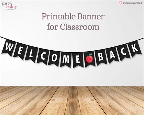 Printable Welcome Back Banner For Teachers Classroom Etsy Canada