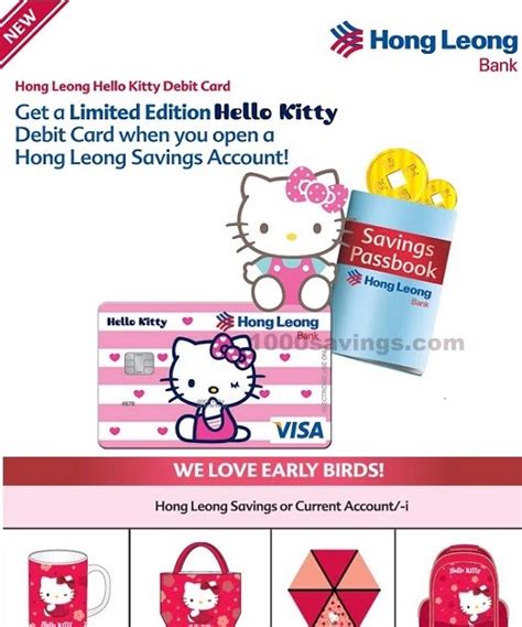 Easily check the status of your account. Get a limited Edition Hello Kitty Debit Card with a Hong ...