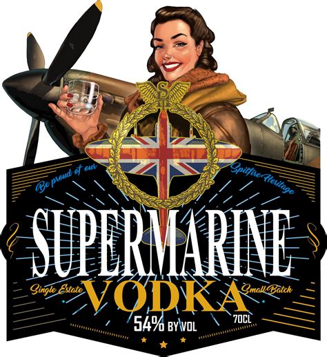 Supermarine Vodka Label Vodka Labels Artisan Gin Vodka Spirits