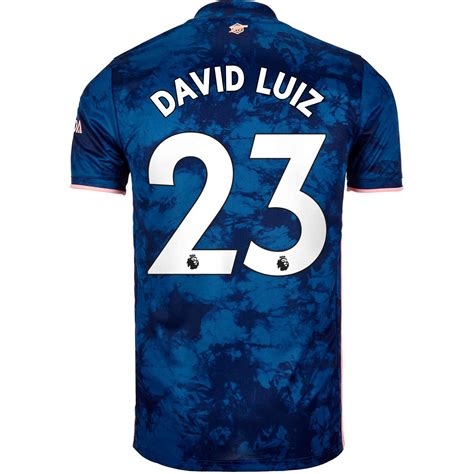 Support the gunners in style for the season ahead with this adidas arsenal home jersey 2021 which benefits from being crafted with climalite technology which sweeps moisture away from your skin to maximise comfort throughout the. 2020/21 adidas David Luiz Arsenal 3rd Jersey - SoccerPro