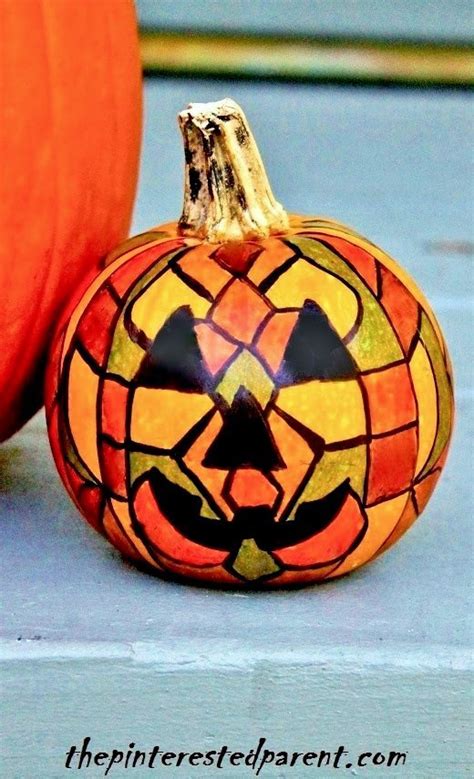 Stained Glass Jack-O-Lantern – The Pinterested Parent