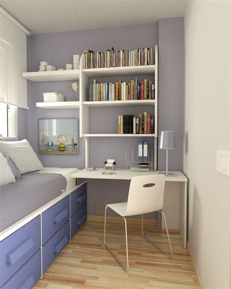 Single Bedroom Interiors With Modern Desk And Chair Kleine Räume