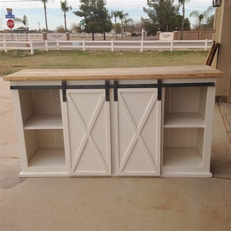 Using only a couple of tools, ana builds a modern farmhouse coffee table. Grandy Sliding Door Console | Ana White | Bloglovin'
