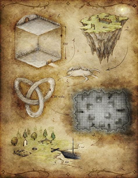 5 Room Dungeon Fantastic Maps