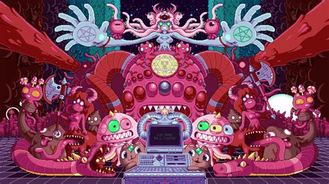 Paul Robertson Pixel Art Otherworldly Psychedelic S Trancentral