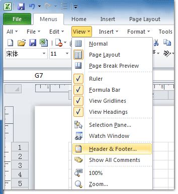 Excel allows you to add footers to the worksheets you create. Where is Header and Footer in Office 2007, 2010, 2013 and 365
