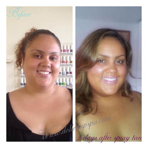 Spray Tan Before And After From Aviva Labs By All Dolled Up Spa Tan Before And After Spray