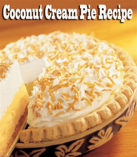 Quiet Cornercoconut Cream Pie Recipe Quiet Corner