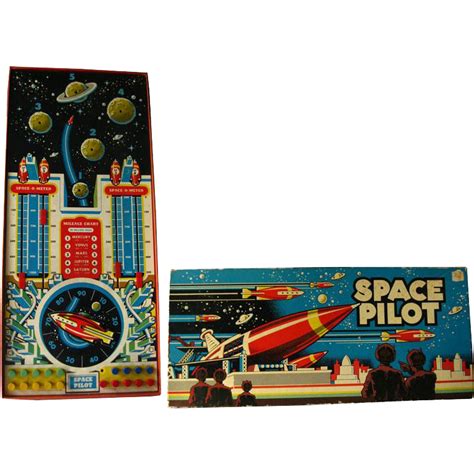 Space Pilot Game by Cadaco - Vintage Board Game - Space Game - 1950s Board Game - Astronaut Game ...