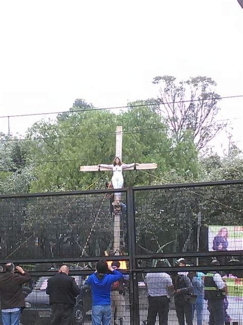 Mexican Election Candidate Crucifies Self On Cross After Banned From