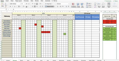 How To Track Pto Accruals In Excel Vacation Tracker