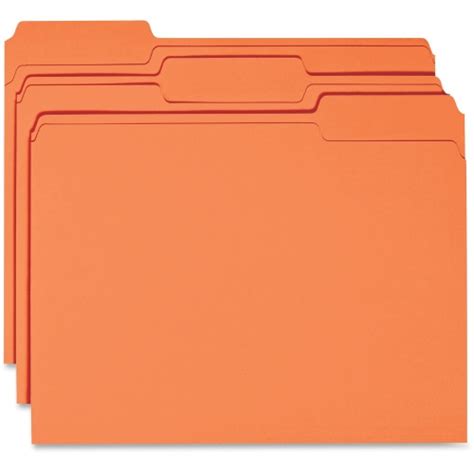 Business Source 1 Ply Tab Colored File Folder Bsn44105