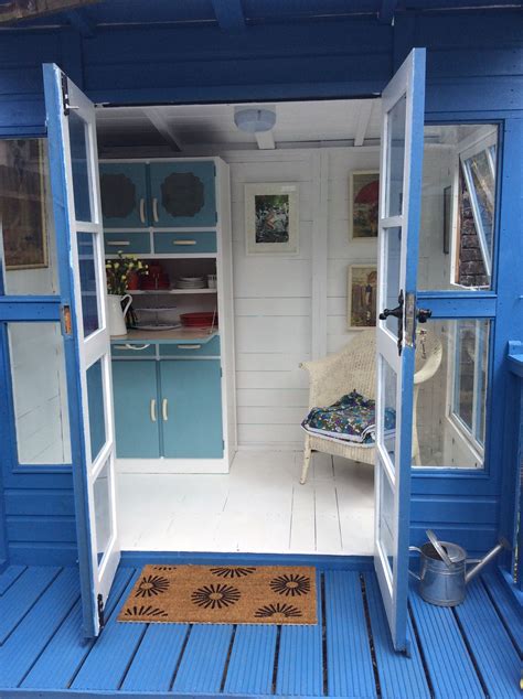 Pin By Mary Williams On A Cabin Beach Hut Shed Beach Hut Interior