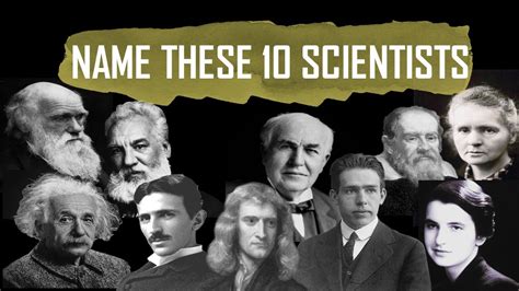 Science Quiz Famous Scientists Any 10 Youtube