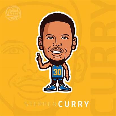 Curry Stephen Nba Basketball Comic Cartoon Steph