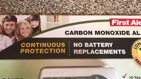(item # 1299696) last time i saw a 10 year battery first alert smoke and carbon monoxide alarm in store at costco, the review at amazon is pretty bad and many said battery doesn't last for 10 years at all. First Alert Carbon Monoxide Alarm From Costco - YouTube