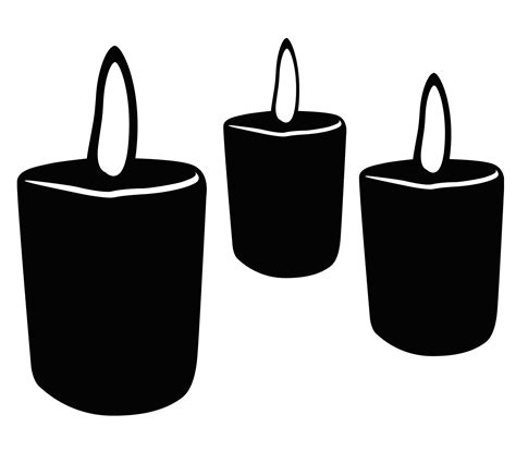 Candle Clipart Black And White 40 Cliparts