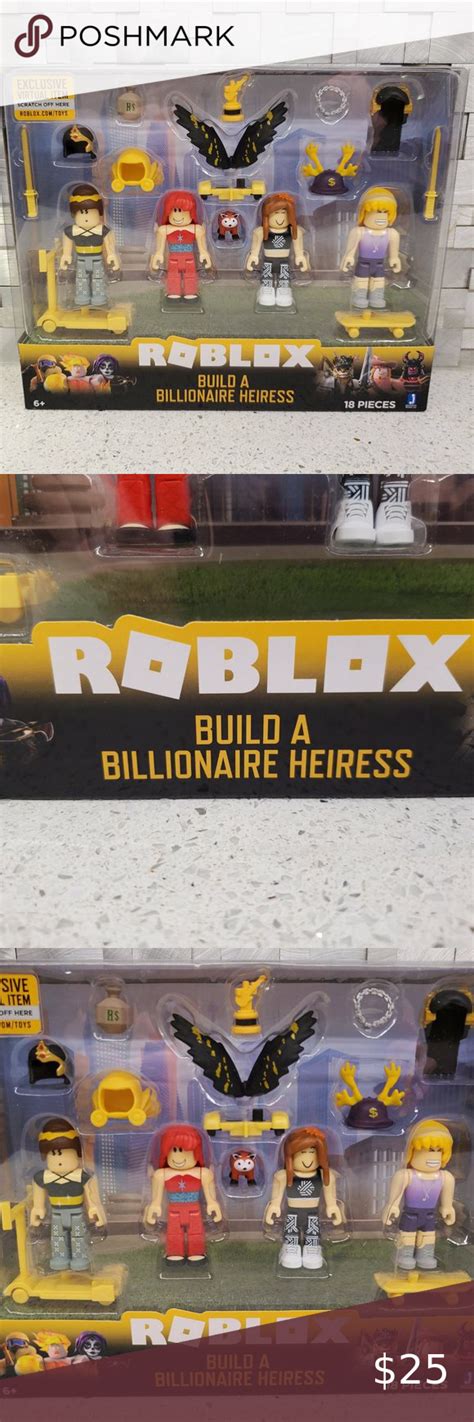 Roblox Build A Billionaire Heiress Figure Pack Nwt