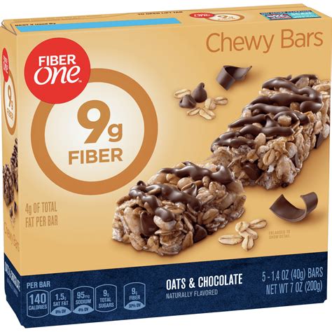 fiber one chewy bar oats and chocolate 5 count