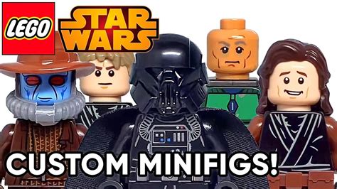 How To Make Custom Lego Star Wars Minifigures Darth Vader Cad Bane
