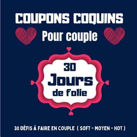 Buy Coupons Coquins Pour Couple 30 Jours De Folie 30 Bons Sexy à Offrir Pour Son Homme Ou Sa
