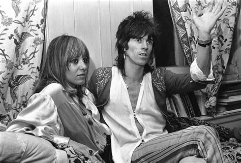 Keith Richards Of The Rolling Stones Rock Group And His Girlfriend