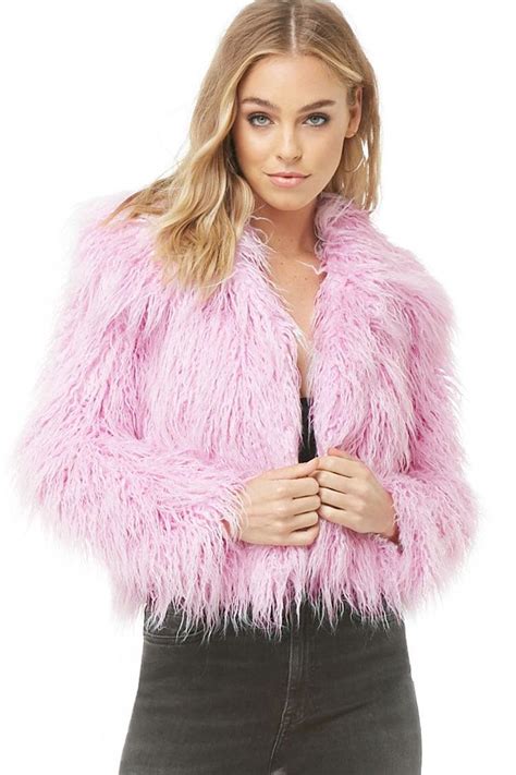 Discover faux fur jackets and coats on sale for women at asos. Forever 21 Shaggy Faux Fur Coat , Pink - Lyst