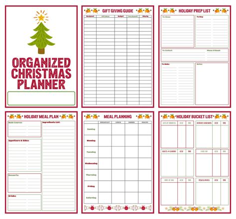 Organized Christmas 6 Free Pdf Printables Printablee