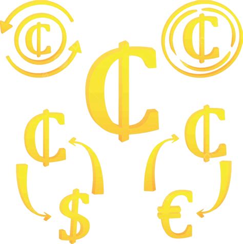 Iconic Ghanaian Currency Symbol Of Cedi In 3d Vector Earnings Design