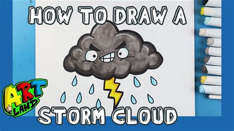How To Draw A Storm Cloud Youtube