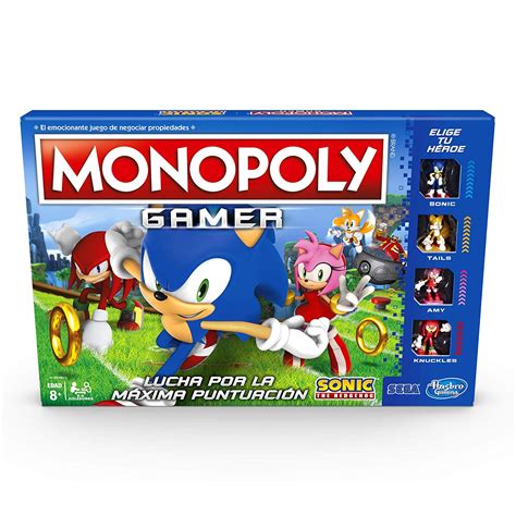 Monopoly es un juego de mesa clásico y fácil de jugar que consiste en comprar y vender propiedades en un tablero. En Amazon juego de mesa Hasbro Monopoly Gamer Sonic Board ...