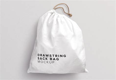 Drawstring Sack Bag Mockup Custom Scene