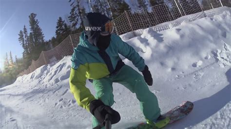 Gopro Snowboard Fun In The Park Youtube