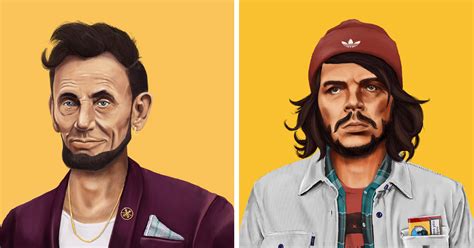Hipstory World Leaders Illustrated As Hipsters Demilked