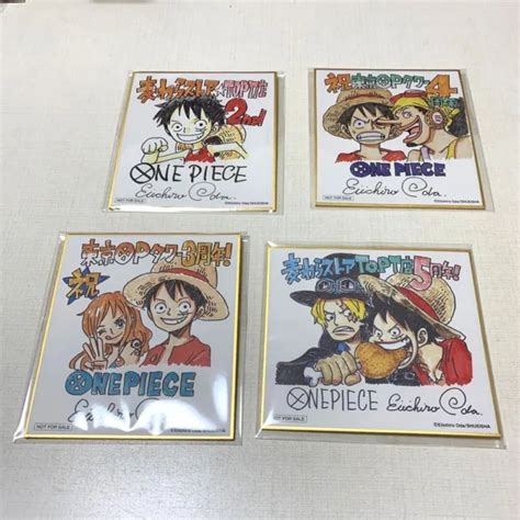 One Piece Luffy Eiichiro Oda Autograph Shikishi Art Card Tokyo One Piece Tower 23000 Picclick