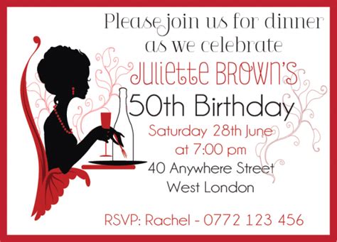 Pick a invitation that matches the theme of your party; Birthday Dinner Party Invitation Wording | Dolanpedia
